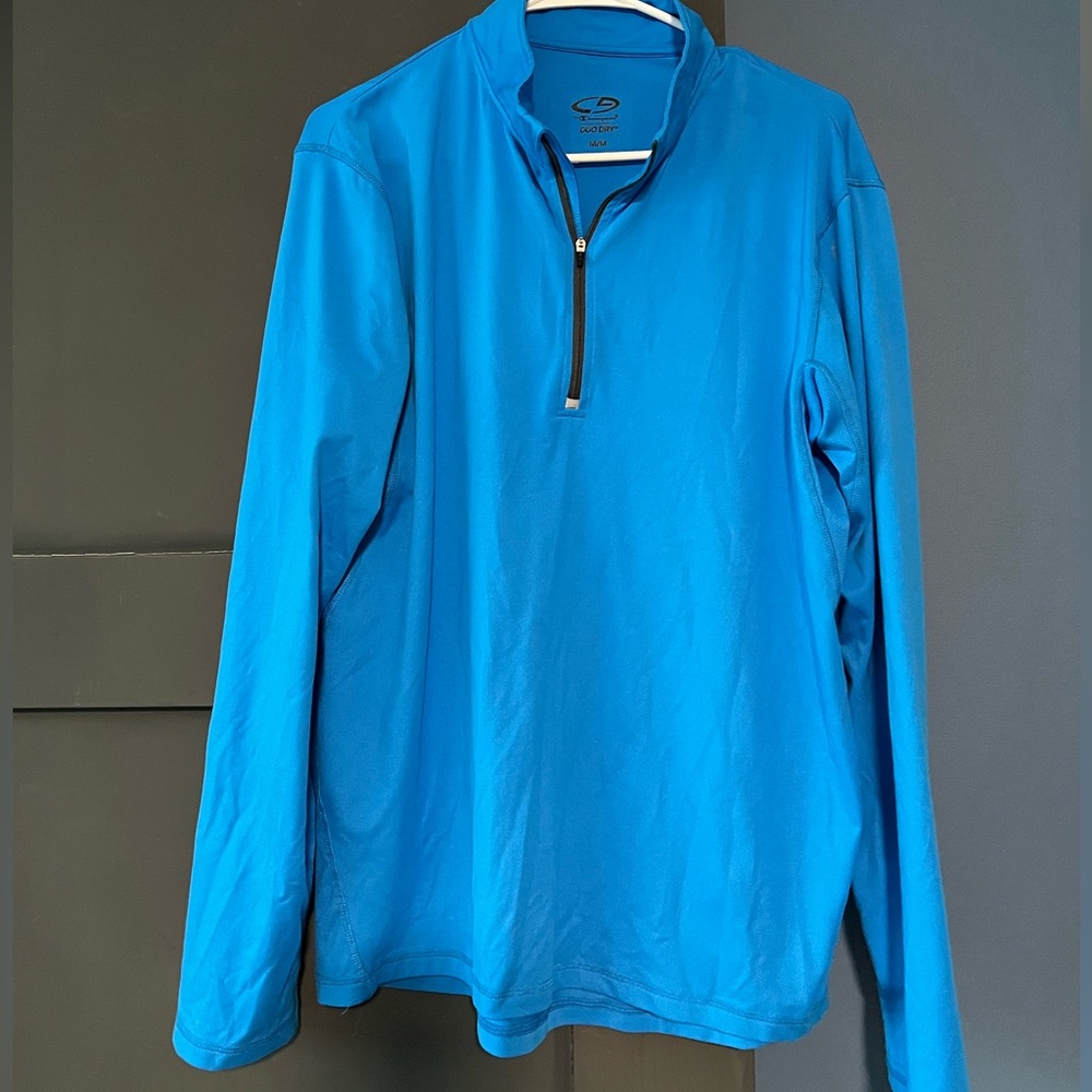 Blue Quarter-Zip Pullover
